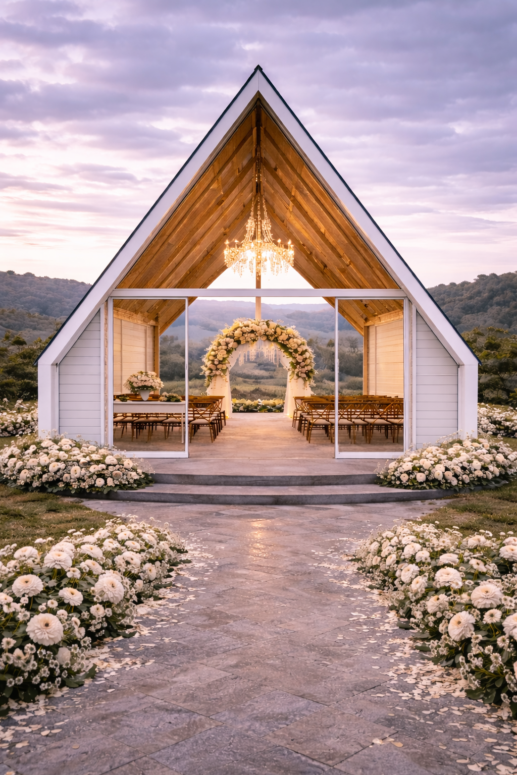 Nangkita The Glass Chapel, Aframe, weddings